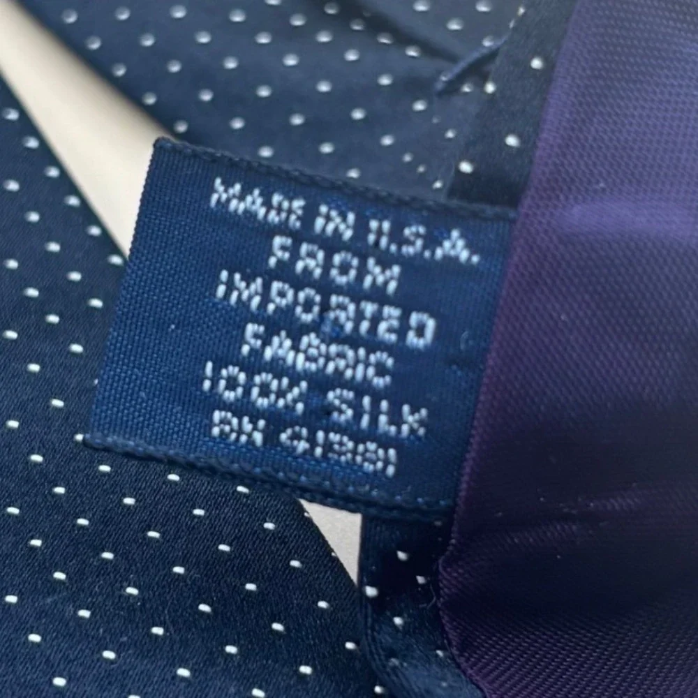 Polo Ralph Lauren Necktie Mens OS Navy Blue Vintage 90s Y2K Old Money